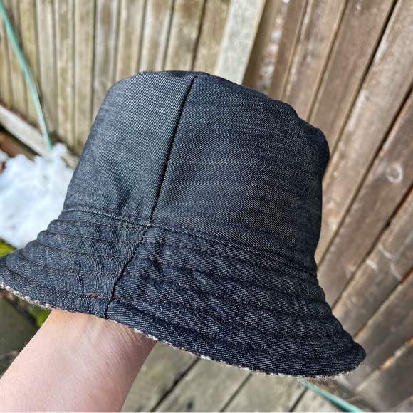 Flipside Hats Primo Reversible Bucket Hat Gray & Brown Wool Tweed & Gray Canvas - Picture 11 of 16